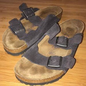 Birkenstock Arizona Velvet Grey Suede
